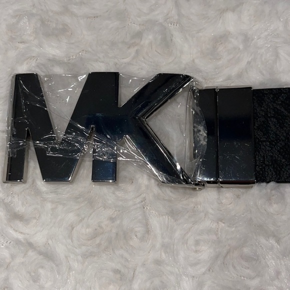 MICHAEL MICHAEL KORS Reversible Silver Logo MK buckle reversed black/Brown Med. - Picture 7 of 7